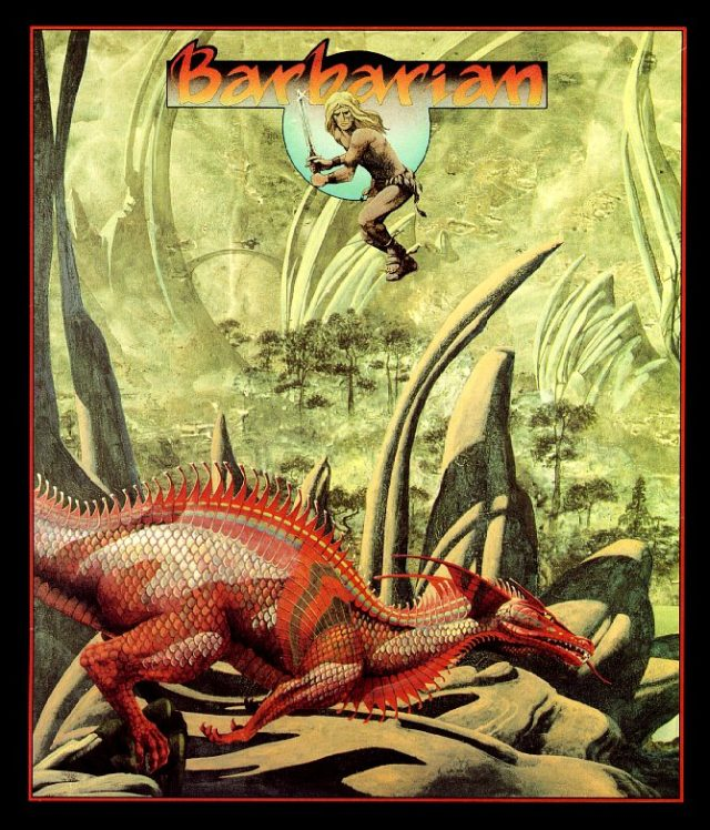 Barbarian box art for Amiga